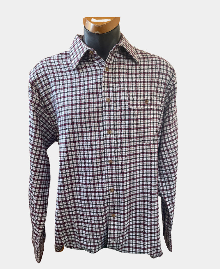 Vonnella Shirt L/S Check - Port Wine