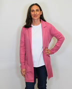 Foil Jacket Merino Longline - Wild Rose