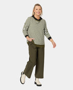 Clarity Pant Kimmy Ponti Wide Leg - Khaki