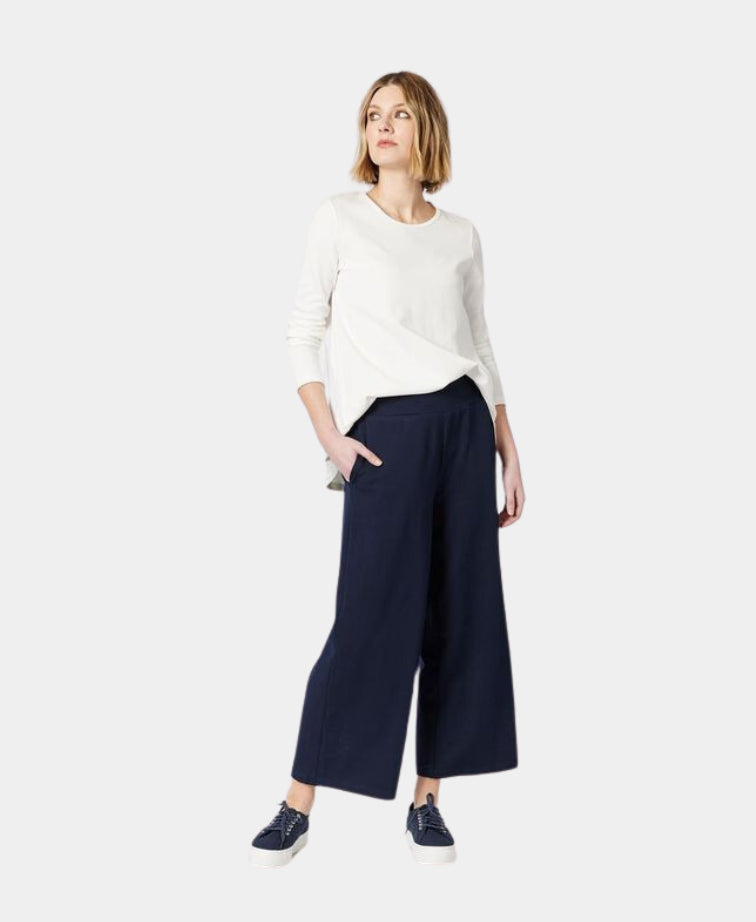 Clarity Pant Kimmy Ponti Wide Leg - Navy