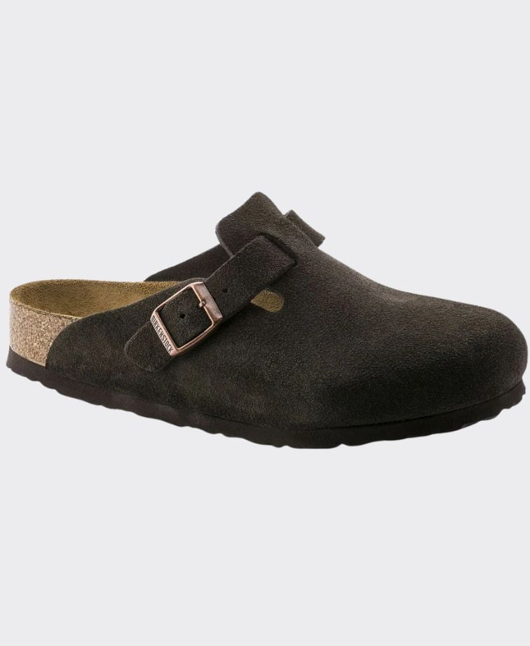 Birkenstock Boston SFB Suede Leather Mocha Regular - Mocha