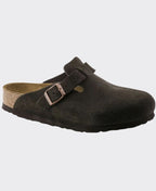 Birkenstock Boston SFB Suede Leather Mocha Regular - Mocha