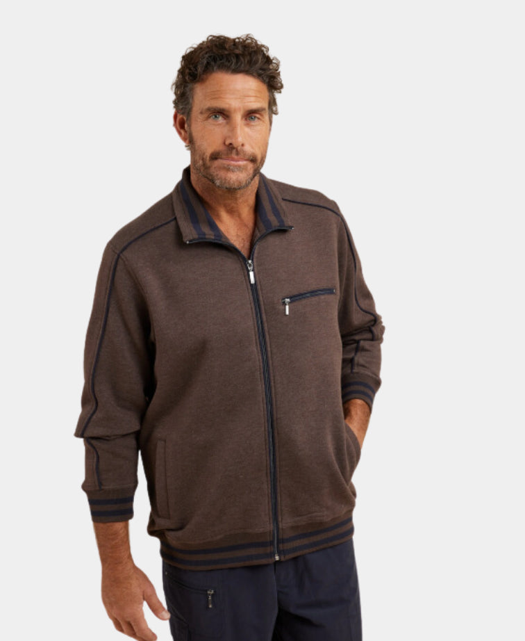 Breakaway Jacket Kyler Snowy Mt Fleece - Chocolate Marle