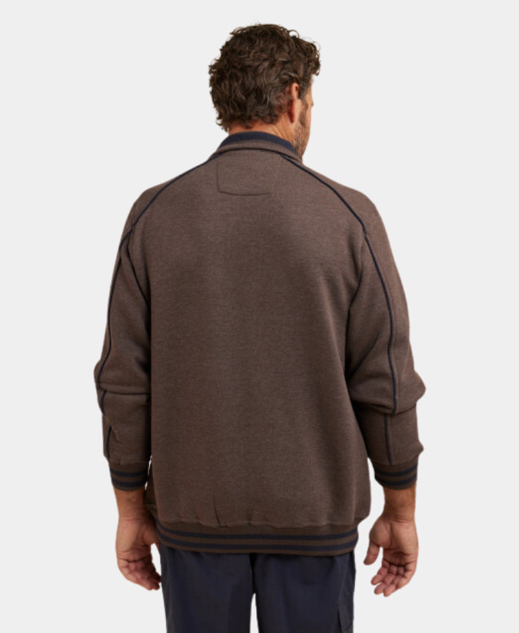 Breakaway Jacket Kyler Snowy Mt Fleece - Chocolate Marle