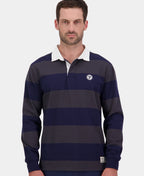 Line 7 Range Cotton Rugby Top - Navy/Shadow