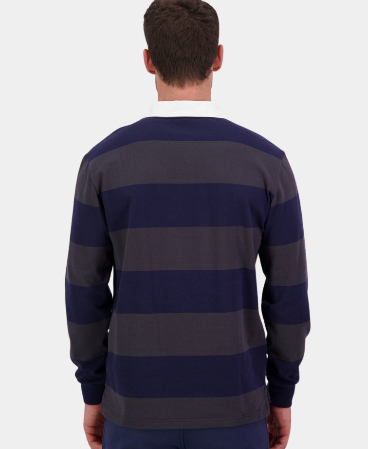 Line 7 Range Cotton Rugby Top - Navy/Shadow