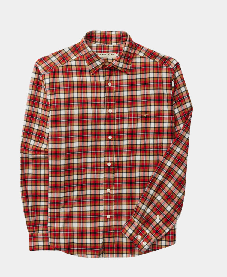 RMW Classic L/S Shirt - Red Navy Cream