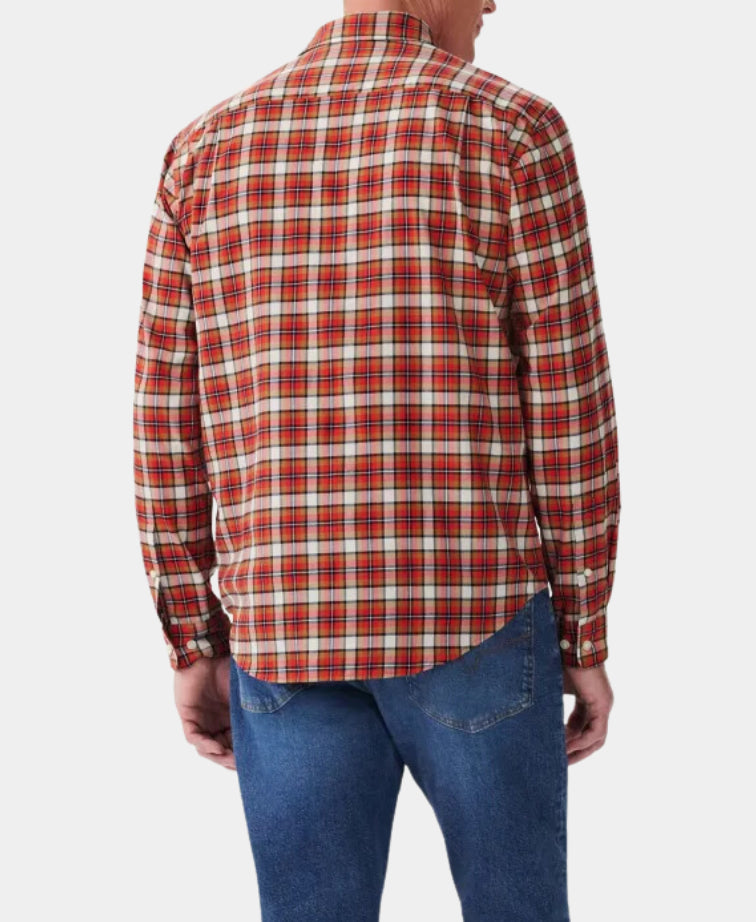 RMW Classic L/S Shirt - Red Navy Cream
