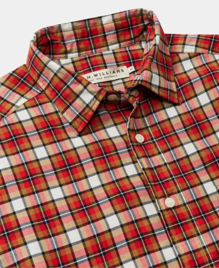 RMW Classic L/S Shirt - Red Navy Cream