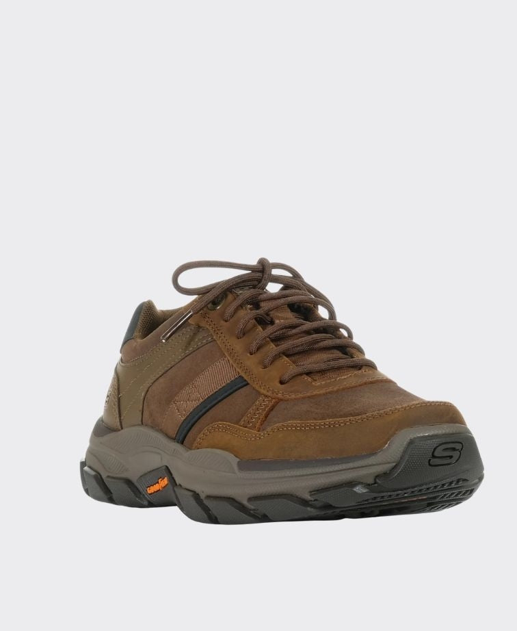 Skechers Respected Dark Brown - Dark Brown