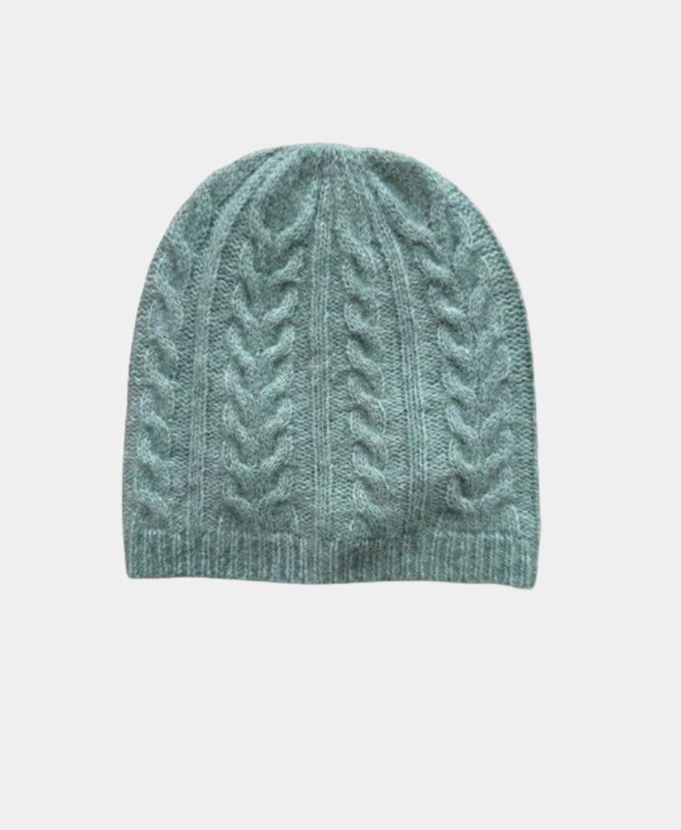 Cinnamon Creations Cable Knitted Beanie - Mint