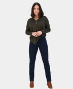 Vassalli Pant Denim Slim Leg Pull On - Black Denim