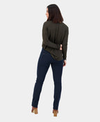 Vassalli Pant Denim Slim Leg Pull On - Black Denim