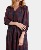 Seasalt Dress Sea Line Contour Lines - Dark Chard