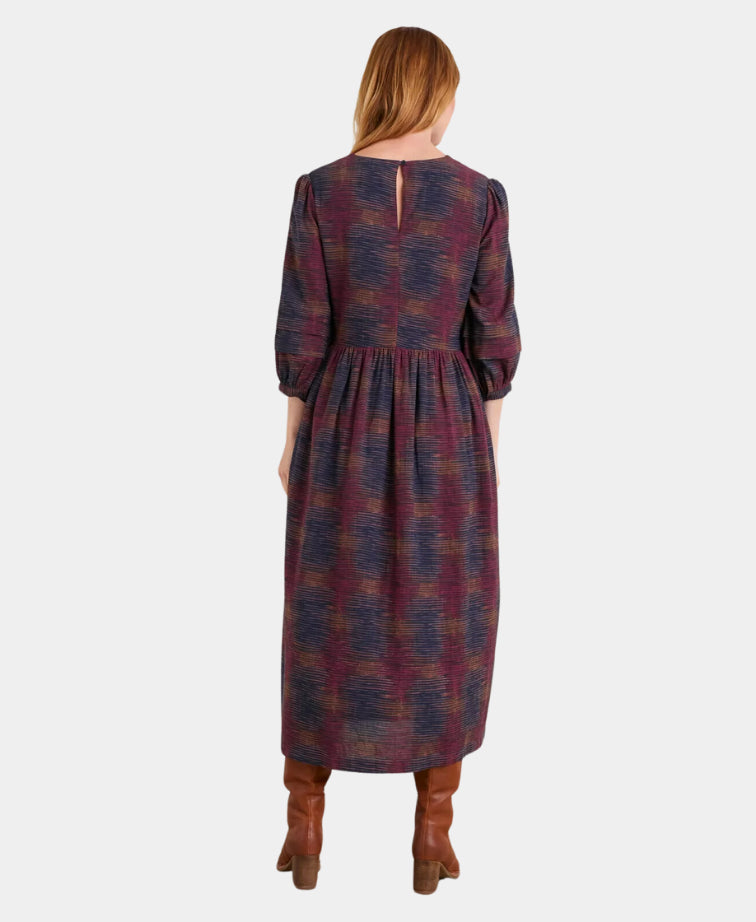 Seasalt Dress Sea Line Contour Lines - Dark Chard