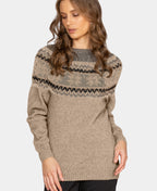 Noble Wilde Womens Norwdarn Sweater - Oyster Base