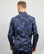 Franco Negretti Shirt L/S Print - Midnight