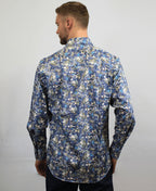 Di Nero Shirt L/S Print - Sky