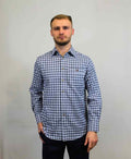 Vonnella Shirt L/S Check - Blue