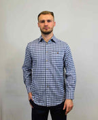 Vonnella Shirt L/S Check - Blue