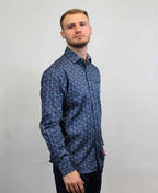 Berlin Shirt L/S Harrison Satin Print - Multi