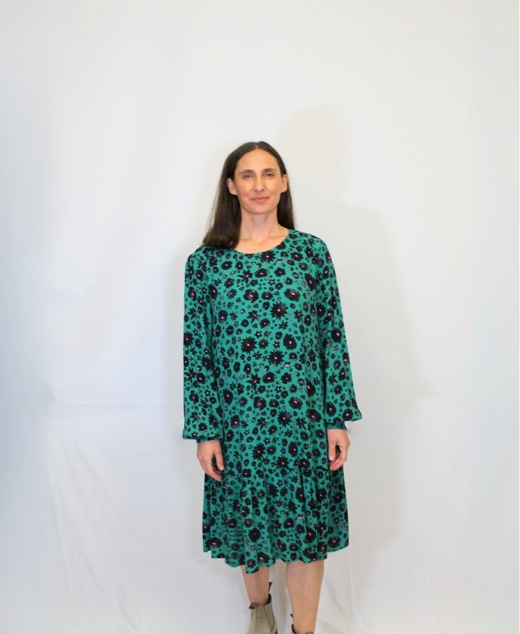 Preen Dress Shirred Cuff & Gathers - Meadow Floral