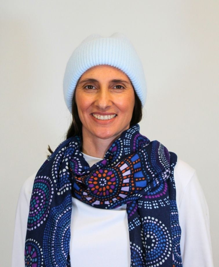Cinnamon Creations Angora Blend Beanie - Pale Blue