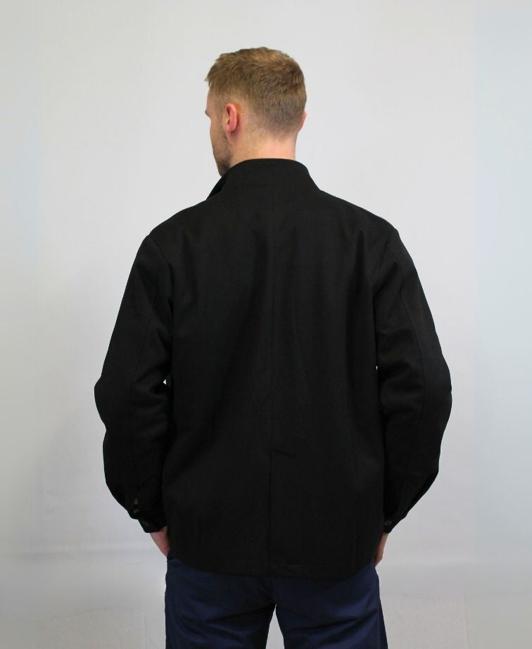 Mechmoto Jacket Zip Front Fleece Trim - Black