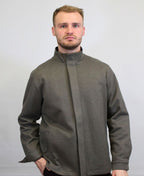 Mechmoto Jacket Zip Front Fleece Trim - Khaki