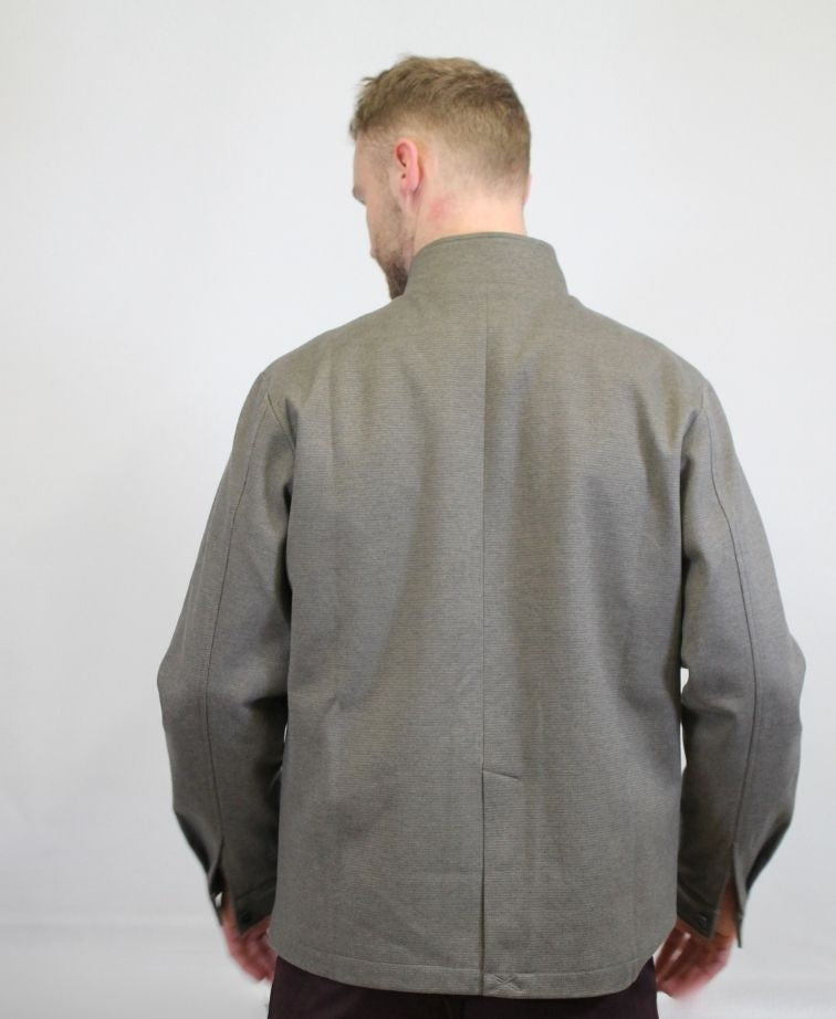 Mechmoto Jacket Zip Front Fleece Trim - Khaki