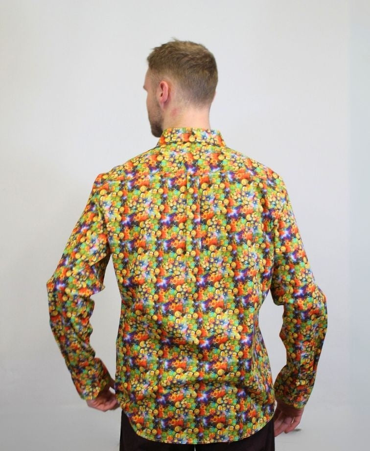 Mechmoto Shirt L/S Stretch Multi Box Pleat - Multi