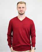 Berlin V-Neck Merino - Tabac