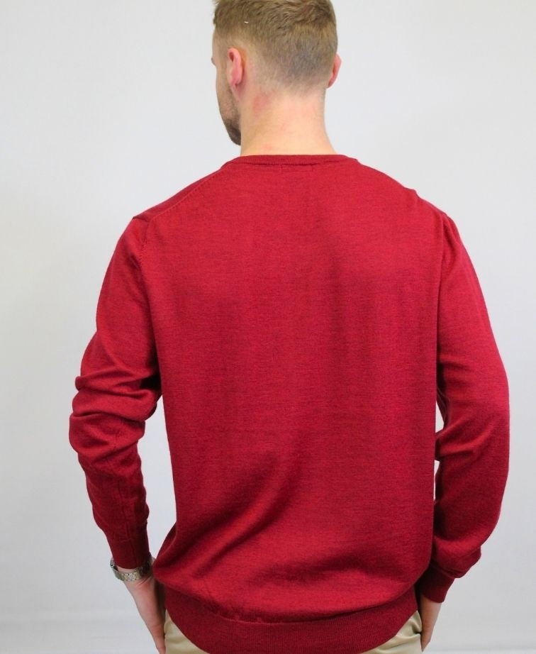 Berlin V-Neck Merino - Tabac