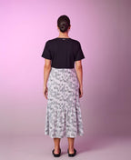 Newport Dress Hunter Print - Ivory Mix Print