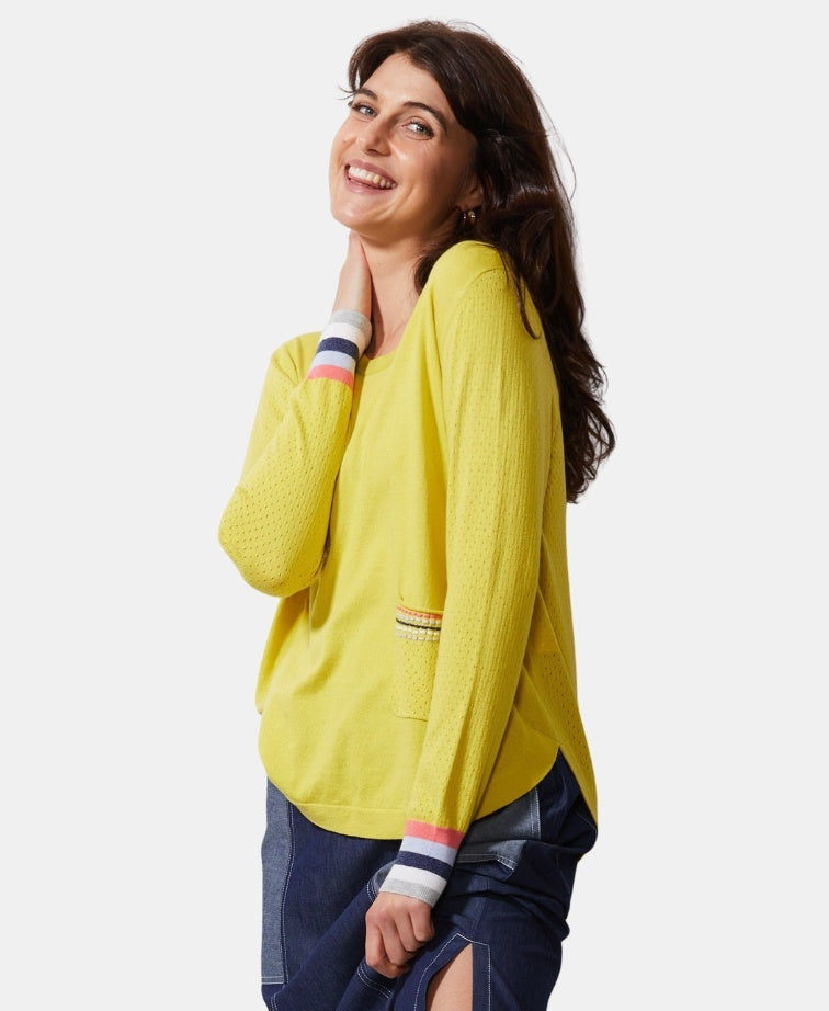 Zaket & Plover Jumper Stitches Summer Pocket Detail - Sherbet