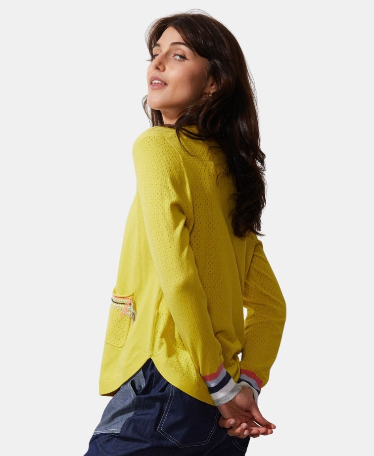Zaket & Plover Jumper Stitches Summer Pocket Detail - Sherbet