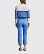 Tribal Pant 5 Pocket Pull On Capri - Bluestar