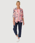 Gordon Smith Pant Sarah Rib Waist Linen - Navy