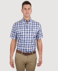 Thomas Cook Shirt S/S Luke - Navy/Blue