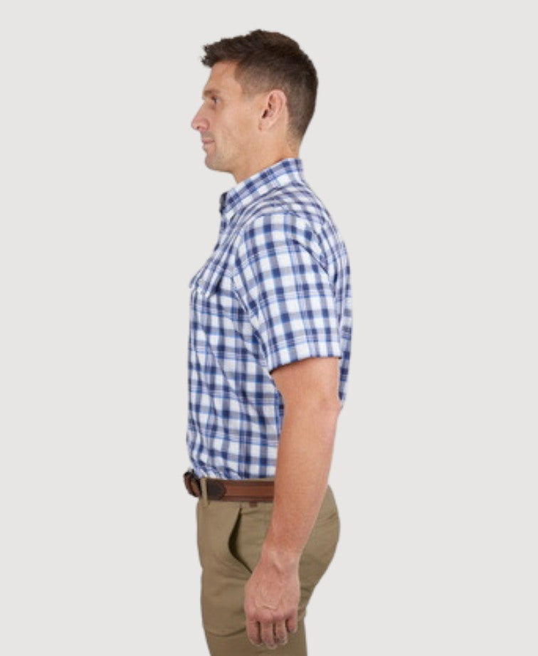 Thomas Cook Shirt S/S Luke - Navy/Blue