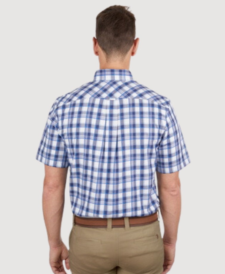 Thomas Cook Shirt S/S Luke - Navy/Blue