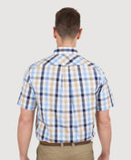 Thomas Cook Shirt S/S Duke - Navy/Tan