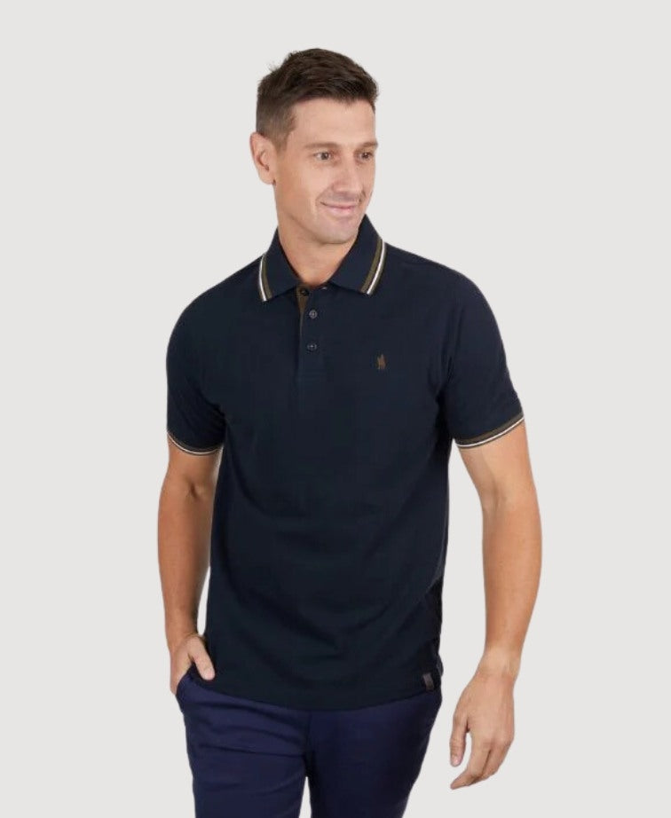 Thomas Cook Polo S/S Logan Tailored - Navy