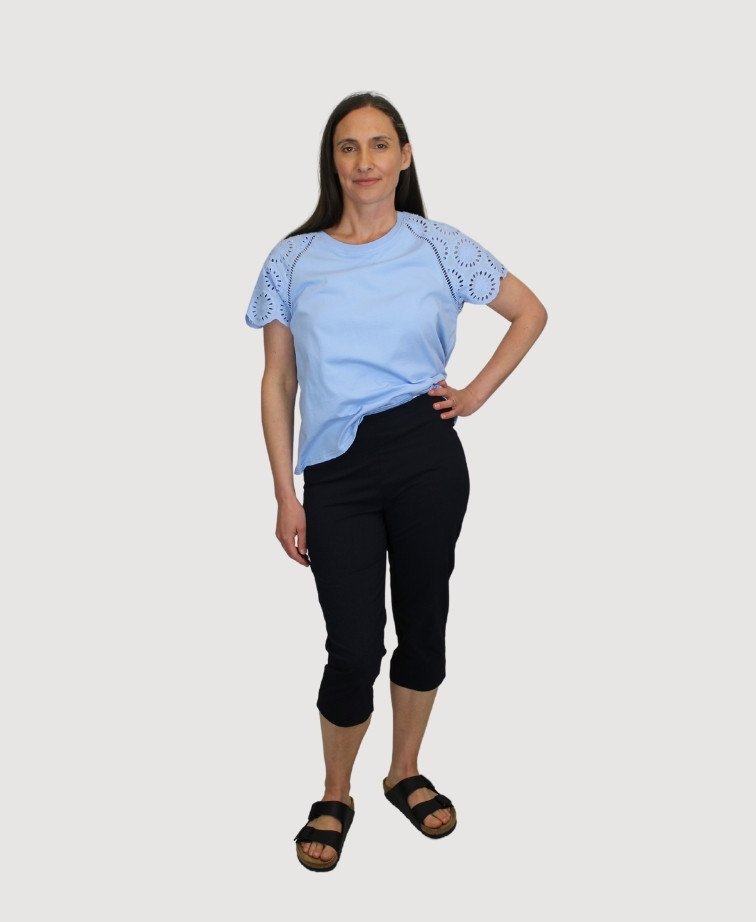 Esplanade Pants 3/4 Cotton/Nylon - True Navy