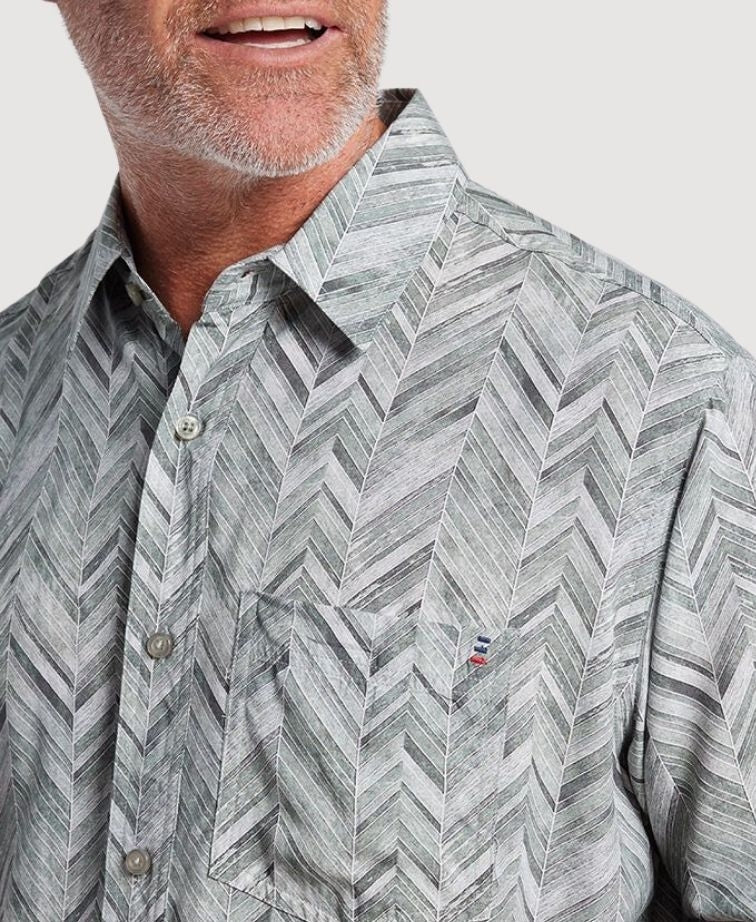 Breakaway Shirt Rolo Bamboo - Leafy