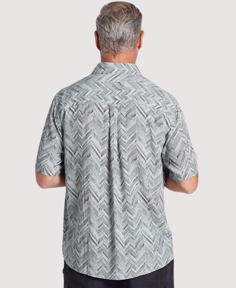 Breakaway Shirt Rolo Bamboo - Leafy
