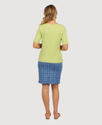 Vassalli Tee Boat Neck - Apple