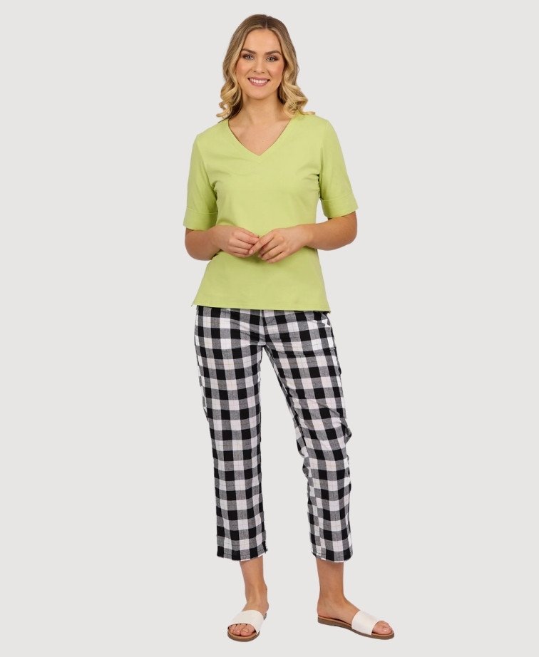 Vassalli Tee V Neck - Apple