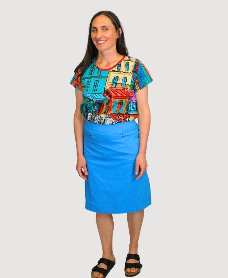 Esplanade Skirt Classic Pull On Cotton/Nylon - Reef