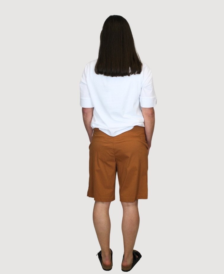 Esplanade Short Classic Split Hem Cotton/Nylon - Ginger